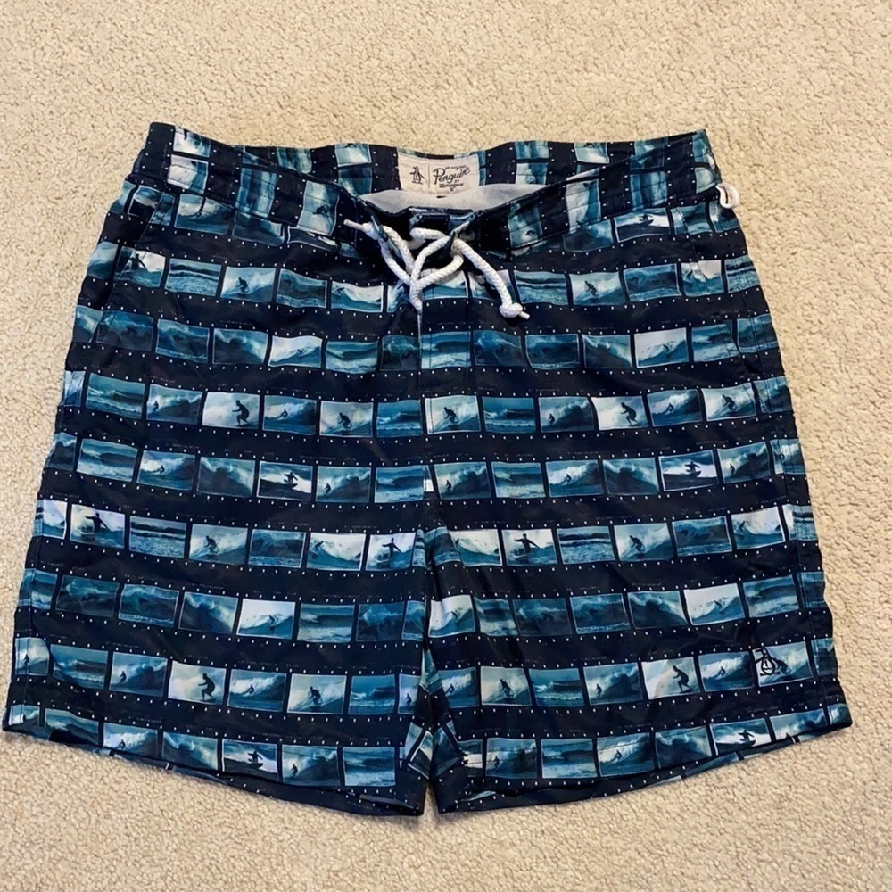 Original Penguin Swim Trunks Size 32 Waist
